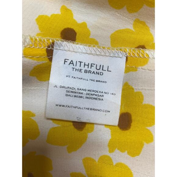 FAITHFULL THE BRAND Noemie Marigold Constance Floral Midi Dress US 4 - Picture 14 of 14